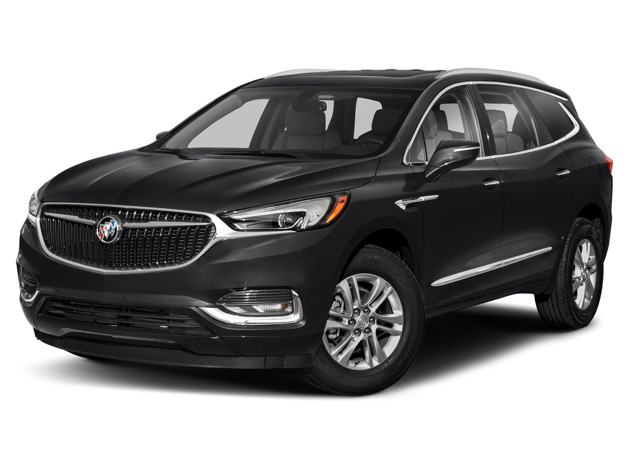 2020 Buick Enclave Essence in Ebony Twilight Metallic — front three-quarter view