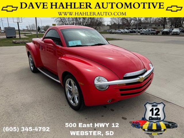 2005 Chevrolet SSR LS in Redline Red — front three-quarter view