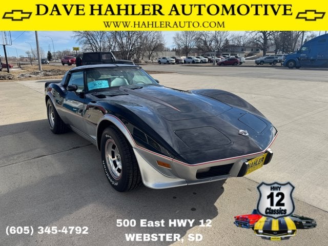 1978 Chevrolet Corvette Base in Black — front three-quarter view