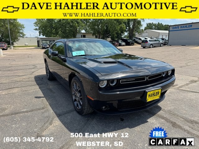 2018 Dodge Challenger GT in Pitch Black Clearcoat — front three-quarter view