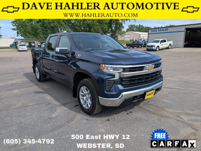 2022 Chevrolet Silverado 1500 LT in Northsky Blue Metallic — front three-quarter view