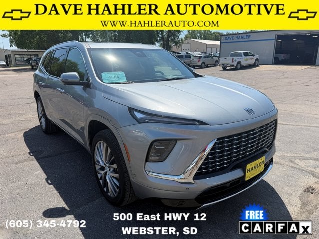 2025 Buick Enclave Avenir in Moonstone Gray Metallic — front three-quarter view
